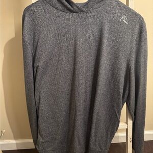 Rhoback Gray Herringbone Pattern Hoodie